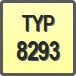 Piktogram - Typ: 8293
